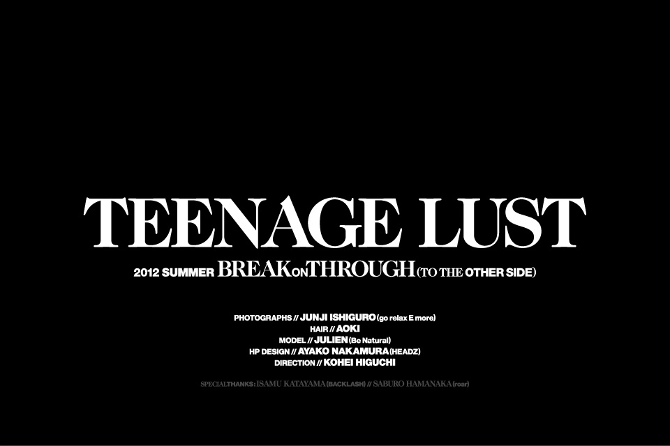 TEENAGE LUST　2012 SUMMER BREAK ON THROUGH(TO THE OTHER SIDE)